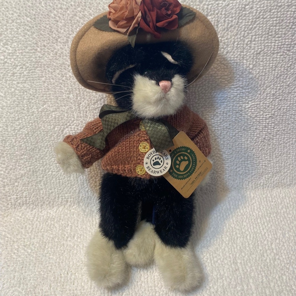 Boyds Bears Mrs Petrie Archive Collection Cat Plush Toy Style 919752